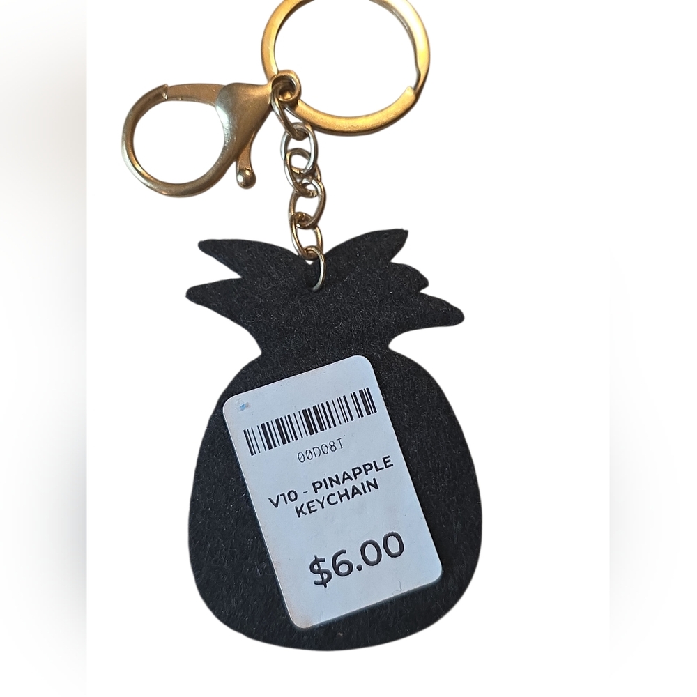 Pineapple Rhinestone Keychain - Picture 2 of 3